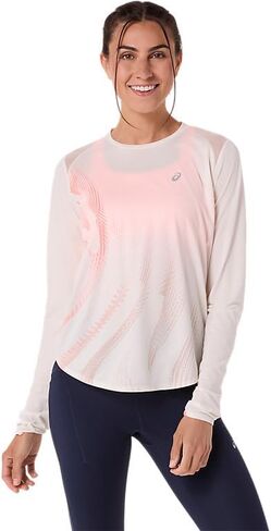 ASICS Women's Road Graphic LS TOP Running Apparel in Saudi Arabia