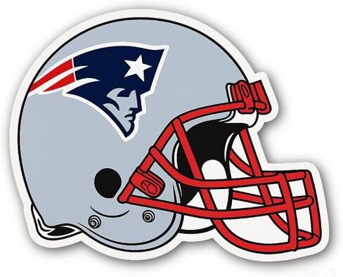 2 (Pieces) 3" and 5" Patriots Helmet Sticker, Waterproof Vinyl Decals for Many Purpose Like Cars, Trucks, Laptops, Phones, Windows and More in Kuwait