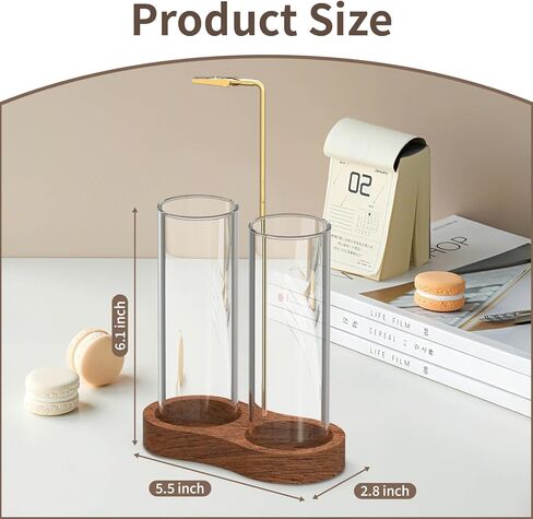 2 in 1 Incense Holder for Sticks, Anti-Ash Incense Holder, Upside Down Incense Burner Holder with Glass Ash Catcher & Incense Storage for Yoga Spa Meditation Home Decor in Kuwait