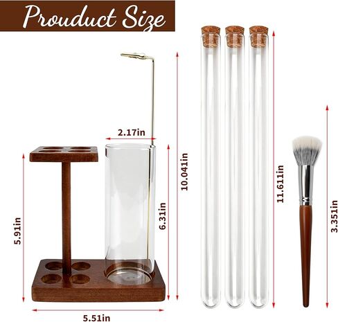 حامل بخور 2 في 1 للعصي مبخرة مع صائد رماد زجاجي وثلاثة أنابيب تخزين لعصي البخور وفرشاة للتأمل واليوجا والمنتجعات الصحية وديكور المنزل in Kuwait