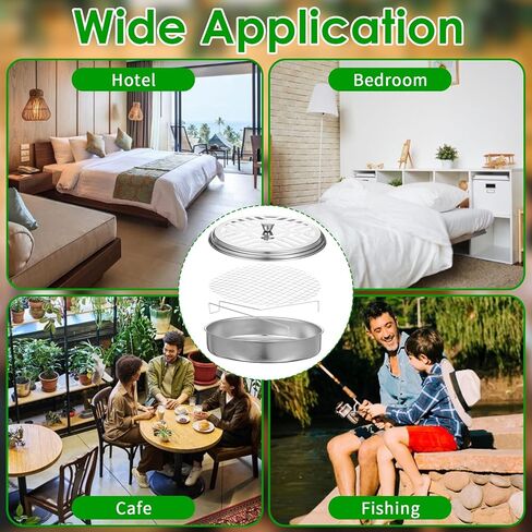 10 Pack Metal Coil Incense Holders, Retro Iron Portable Outdoor Incense Burner Holder Round Metal Incense-Holder for Home Camping Indoor Outdoor Patio (Silver) in Kuwait