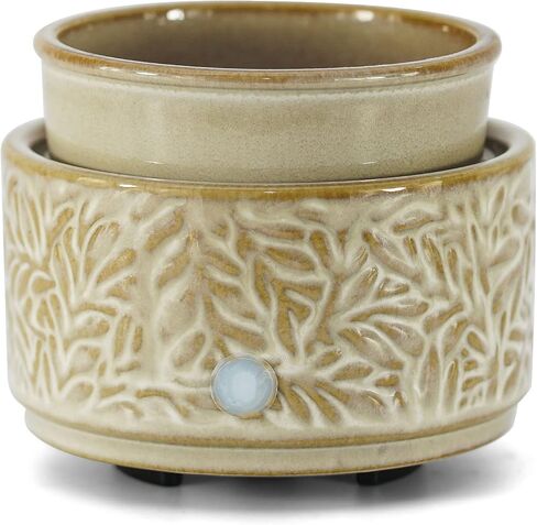 Wax Melt Warmer with Timer & Silicone Liner,3-in-1 Electric Candle Wax Warmer,Cute Wax Melter for Scented,Ceramic Wax Burner Fragrance Warmers,Auto Shut Off & Adjust Fragrance Intensity in Saudi Arabia