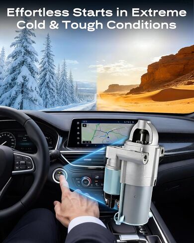 New Starter 4.8L 5.3L Fit for Chevrolet Express Vans 1500 2500 3500, Silverado 1500, Tahoe, Avalanche, Colorado, Suburban; for GMC Yukon XL, Sierra, Savana, Canyon. Replace 19168041, 12611102 in Kuwait