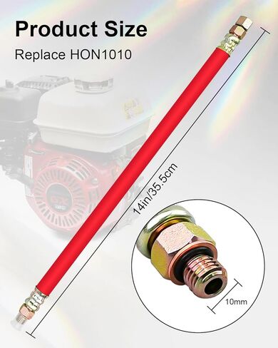 Drain Oil Changing Hose Replace HON1010 Compatible with Kohler and Harbor Freight Predator Engines Honda GX100 GX120 GX160 GX200, 2 Pcs 10mm Oil Drain Hose in Saudi Arabia