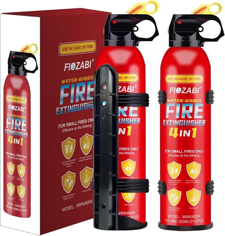 Portable Fire Spray With Bracket Portable Aerosol Extinguisher for ALL FIRES inc. Li-ion Battery Fires-Emergency Equipment for Home, Kitchen, Fireplace, Grill, Car, Caravan 620ML(4 pack) in Kuwait