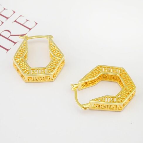 Gold-Plated Vintage Dangle Earrings for Women – Hypoallergenic Retro Drop Earrings, Elegant Jewelry Gift for Birthdays, Christmas, Valentine’s Day & Special Occasions in Saudi Arabia