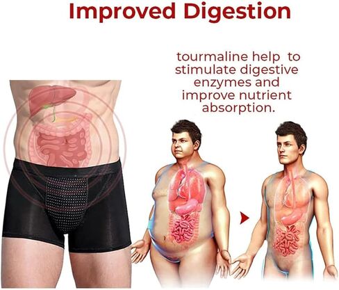 3PCS GFOUK IONPLUS Tourmaline Fiber Men Pants, Energy Field Therapy Men Pants，Magnetic Therapy Energetic Pant in Saudi Arabia