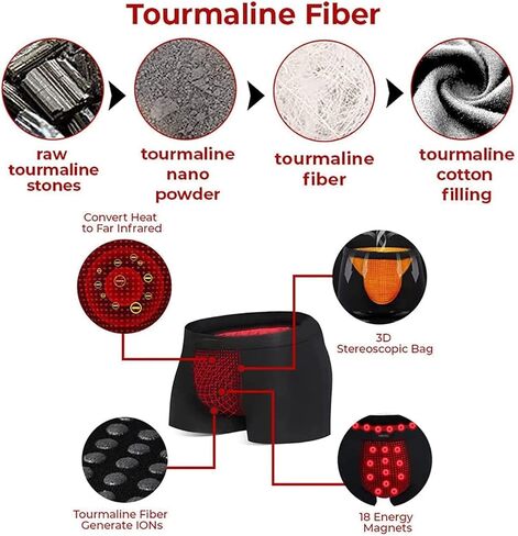 3PCS GFOUK IONPLUS Tourmaline Fiber Men Pants, Energy Field Therapy Men Pants，Magnetic Therapy Energetic Pant in Saudi Arabia