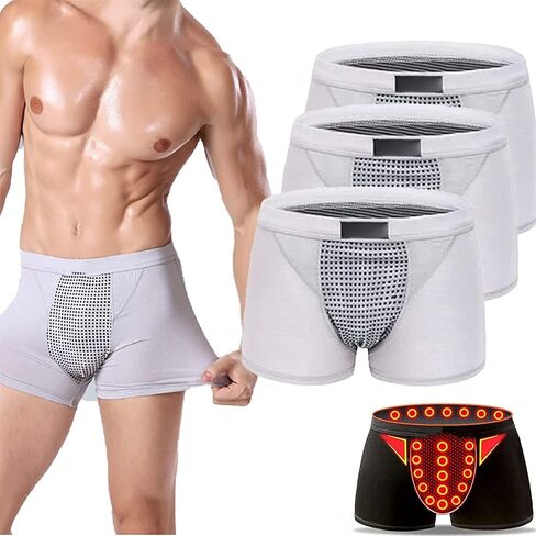 3PCS GFOUK IONPLUS Tourmaline Fiber Men Pants, Energy Field Therapy Men Pants，Magnetic Therapy Energetic Pant in Saudi Arabia