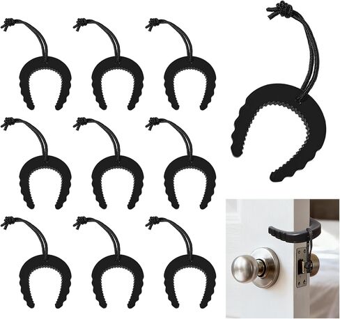 10 Pack First Responder Door Stops, Tactical Door Jam for Law Enforcement, Police, EMS, Firefighters, Security – Black Door Stopper Wedges in Kuwait