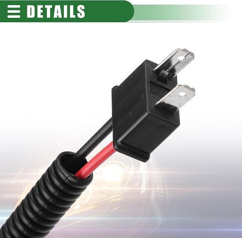 Motoforti Universal Car Headlights Light Bulb Wiring, Exchange Connector Male Female Socket Adapter, H8/H9/H11 to H7, Durable, Plastic, Black in Saudi Arabia
