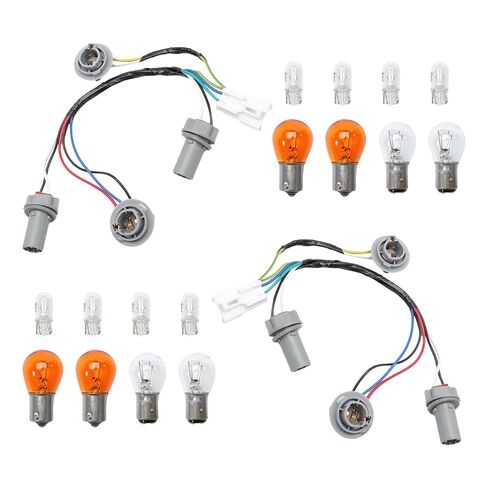 2 PCS Tail Light Lamp Wiring Harness Socket Holder & 16 Bulbs Compatible with 2011-2014 Sonata 2.0L/2.4L OEM 92450-3Q000, 924503Q000 in Saudi Arabia