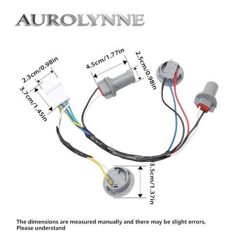 2 PCS Tail Light Lamp Wiring Harness Socket Holder & 16 Bulbs Compatible with 2011-2014 Sonata 2.0L/2.4L OEM 92450-3Q000, 924503Q000 in Saudi Arabia