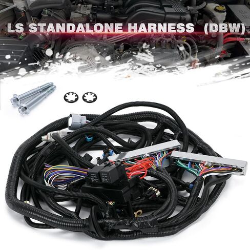 4L60E DBW Standalone Wiring Harness Compatible with GM LS1 Vortec Engine 4.8 5.3 6.0 L 1997-2004 Green/Blue PCM LS Swap Engine Harness Stand Alone Wire Harness Drive by Wire in Kuwait