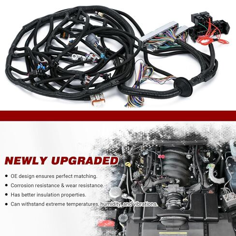 4L60E DBW Standalone Wiring Harness Compatible with GM LS1 Vortec Engine 4.8 5.3 6.0 L 1997-2004 Green/Blue PCM LS Swap Engine Harness Stand Alone Wire Harness Drive by Wire in Kuwait