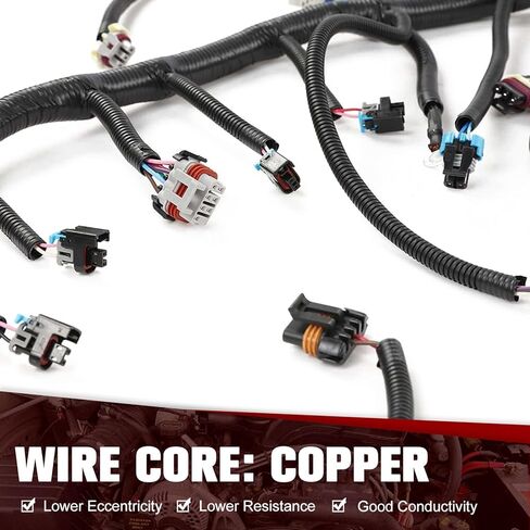 4L60E DBW Standalone Wiring Harness Compatible with GM LS1 Vortec Engine 4.8 5.3 6.0 L 1997-2004 Green/Blue PCM LS Swap Engine Harness Stand Alone Wire Harness Drive by Wire in Kuwait