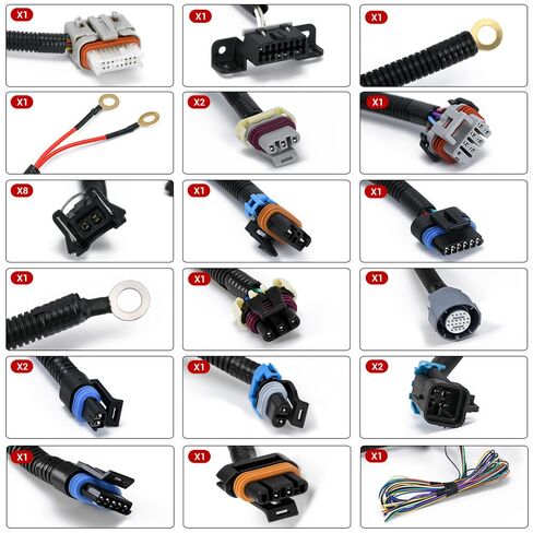 4L60E DBW Standalone Wiring Harness Compatible with GM LS1 Vortec Engine 4.8 5.3 6.0 L 1997-2004 Green/Blue PCM LS Swap Engine Harness Stand Alone Wire Harness Drive by Wire in Kuwait