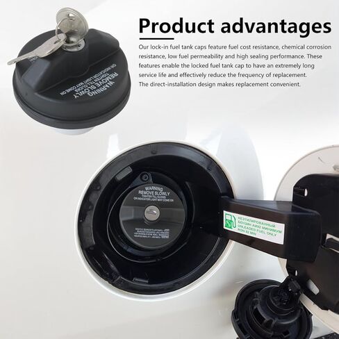 Locking Gas Cap, Lock Fuel Cap Replace 12495845 Fit for TOYOTA 2007-2014 Fj Cruiser in Kuwait