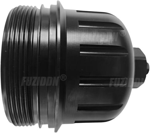 Fuel Filter Housing Cap Replacement for 2017-2024 GM Duramax 6.6L L5P | Compatible with Chevy Silverado/GMC Sierra 2500HD 3500HD | Billet Aluminum OEM 134001 Equivalent with Drain Plug in Kuwait