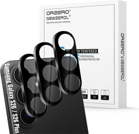 Orzero (3 Pack) Camera Lens Protector Compatible for Samsung Galaxy S25, Protector de Cámera Tempered Glass 9H Precise Camera Cutouts Anti-Scratch Does Not Affect Night Shots and Flash in Saudi Arabia