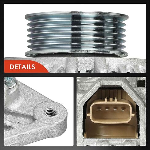 A-Premium Alternator Compatible with Chrysler Sebring 2001-2005 & Mitsubishi Eclipse 2000-2005, Galant 1999-2003 & Dodge Stratus 2001-2005, 3.0L, 12V 85A 6-Groove Pulley Clockwise, Replace# M362301D in Saudi Arabia