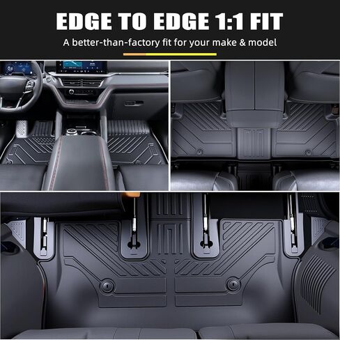 Floor Mats for 2026 2020-2025 Ford Explorer 7 Seats Bench Seat Car Mat Accessories, All Weather TPE Cargo Mat Backrest Mat (7 Seats Floor Mats+2-in-1 Cargo Mat) in Saudi Arabia