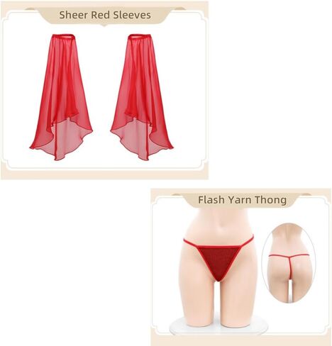 ملابس تنكرية نسائية مثيرة على الطراز الصيني ملابس جيشا للرقص زي تنكري صيني كلاسيكي (أحمر) in Kuwait