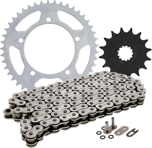 NICHE Drive Sprocket Chain Combo for Suzuki GSXR600 Front 16 Rear 45 Tooth 520V-X X-Ring 110 Links in Saudi Arabia
