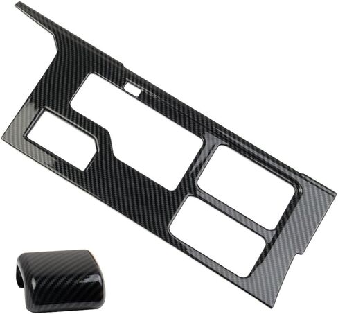 Carbon Fiber Style Center Consoles Gear Shift AC Vent Door Window Switch Panel Cover Trim Accessories Kit for Toyota Tundra 2022-2025 (Kit 2(for 4WD)) in Saudi Arabia