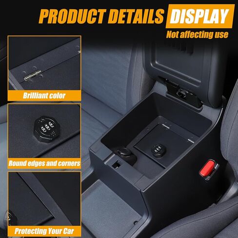Car Armrest Safe Box Compatible with Nissan Frontier 2022-2025 Center Console Safe Lock Box Storage Organizer Valuables Storage Boxes With 3-Digit Combination Locks in Saudi Arabia