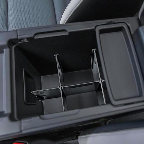 Center Console Organizer Compatible with 2024 2025 Honda Prologue EV Interior Accessories, Armrest Storage Box Insert Tray with 6 Compartment Dividers, Black in Saudi Arabia