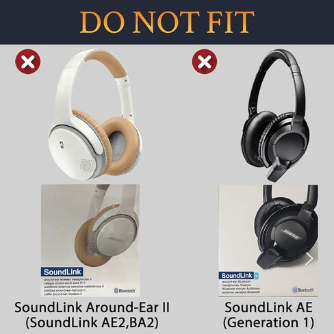 SOULWIT Replacement Headband Pad Kit for Bose SoundLink On-Ear (OE) Headphones, Headset Head Band Top Cushion Cover Repair Part, Easy DIY Installation - Black in Kuwait