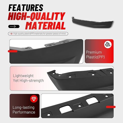 Front Bumper Valance Compatible with 2017-2019 Ford F-250 F-350 F-450 F-550 Super Duty Pickup 6.5 4-Wheel Drive Models Replacement for HC3Z17626AB/ HC3Z17626AE Bumper Lip Air Dam Deflector in Kuwait