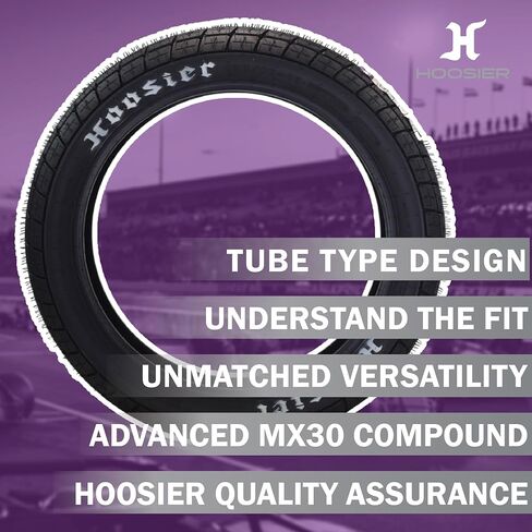 Hoosier Racing Tire 130/80-19 FT30 Dirt Bike Front Tube Type Tire Ideal for Flat Track Bikes with Hoosier Keychain in Kuwait
