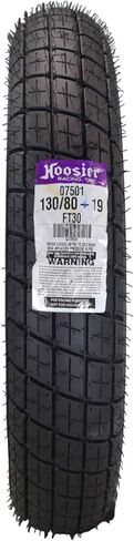 Hoosier Racing Tire 130/80-19 FT30 Dirt Bike Front Tube Type Tire Ideal for Flat Track Bikes with Hoosier Keychain in Kuwait