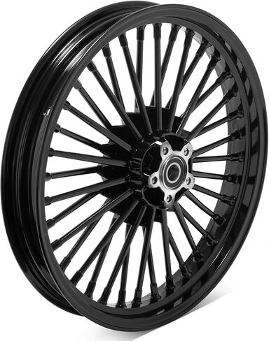 TOFR 19x2.5 Cast Fat Spoke Front Wheel Rim Gloss Black For Harley 2008-UP Sportster XL883 XL1200 Iron Roadster Seventy Two 2009 2010 2011 2012 2013 2014 2015 2016 2017 2018 2019 2020 in Kuwait