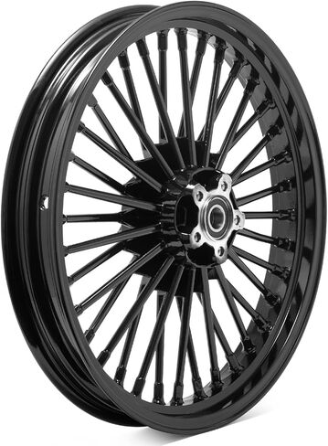 TOFR 19x2.5 Cast Fat Spoke Front Wheel Rim Gloss Black For Harley 2008-UP Sportster XL883 XL1200 Iron Roadster Seventy Two 2009 2010 2011 2012 2013 2014 2015 2016 2017 2018 2019 2020 in Kuwait
