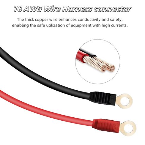 2 عبوة M10 (3/8 بوصة) XL من الأسلاك الطرفية ذات العيينة لـ NOCO GC008 X-Connect، متوافقة مع البطاريات الذكية، مثالية لكابلات الشحن المتقطعة in Kuwait