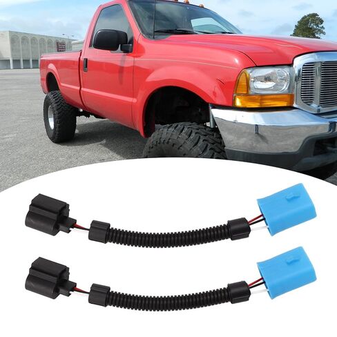 2-Piece Headlight Conversion Harness 1999-2004 F250 to 9008 H13 for 2002-2005 in Kuwait