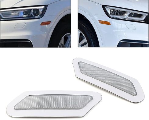 Bacar الأبيض الجبهة الوفير عاكس المؤشر الجانب ماركر بدوره مصباح إشارة استبدال لأودي Q5 SQ5 2018-2020 in Kuwait