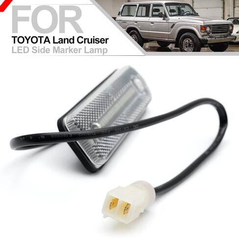Full LED Front Bumper Side Marker Lights Assembly for Toyota Celica Land Cruiser Truck Supra Tercel Starlet Corona 1978-1980 Clear Lens Driver and Passenger Side Marker Indicator Lamps in Saudi Arabia