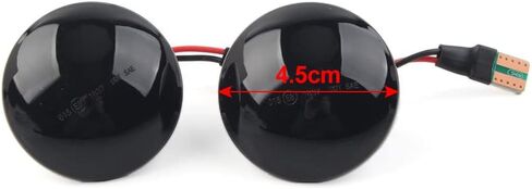 GZYF 2-Pack مصباح إشارة الانعطاف الجانبي لسيارة Range Rover L322 2002-2012، أسود مدخن in Saudi Arabia