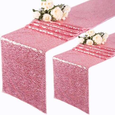 Sequin Table Runners 10 Pack 12x108 Inches Green Table Runner for Wedding Reception Glitter Table Runners Birthday Table Runner 108 Inches Wedding Table Runner Outdoor Decorations in Saudi Arabia