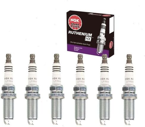 6 pc NGK Ruthenium HX Spark Plugs compatible with Lexus IS250 2.5L V6 2006-2015 in Saudi Arabia