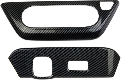 Korlot Carbon Fiber Style Center Console Air Conditioner Switch,Cigarette Lighter Panel Cover Trim Accessories for Chevrolet Trax 2024-2026 in Saudi Arabia