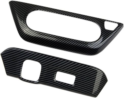 Korlot Carbon Fiber Style Center Console Air Conditioner Switch,Cigarette Lighter Panel Cover Trim Accessories for Chevrolet Trax 2024-2026 in Saudi Arabia