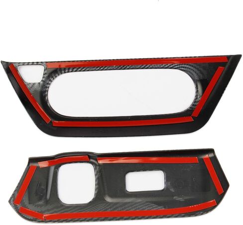 Korlot Carbon Fiber Style Center Console Air Conditioner Switch,Cigarette Lighter Panel Cover Trim Accessories for Chevrolet Trax 2024-2026 in Saudi Arabia