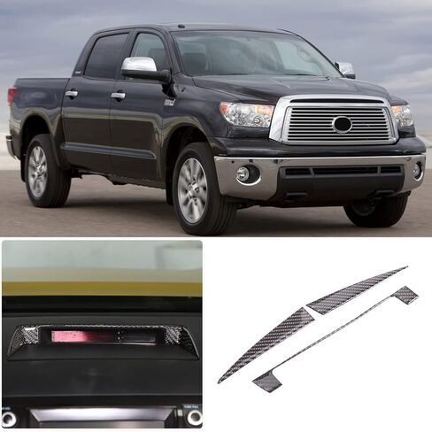 Dashboard Horn Frame Sticker Trim for Toyota Tundra 2007-2013 Center Consoles Accessories, Real Carbon Fiber Automotive Interior Decorative Cover in Saudi Arabia