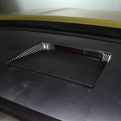 Dashboard Horn Frame Sticker Trim for Toyota Tundra 2007-2013 Center Consoles Accessories, Real Carbon Fiber Automotive Interior Decorative Cover in Saudi Arabia