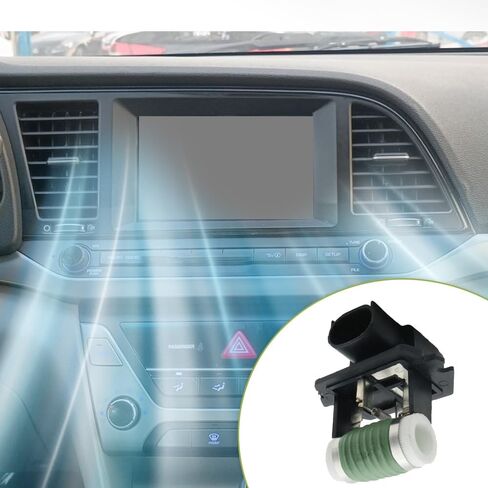 Riloer HVAC Heater Blower Motor Ac Fan Resistor Compatible with Hyundai Elantra 2.0L 1999CC 122CU. IN. L4 2017, HVAC Blower Motor Resistor, 25385-F2000, 1pc 3+2pins in Saudi Arabia